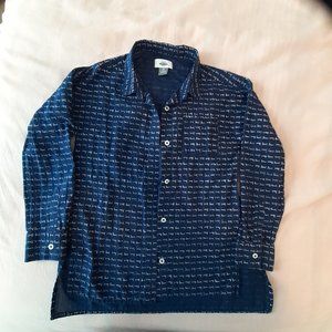 OLD NAVY BUTTON DOWN SHIRT - 100% COTTON - GIRLS SIZE 6-7
